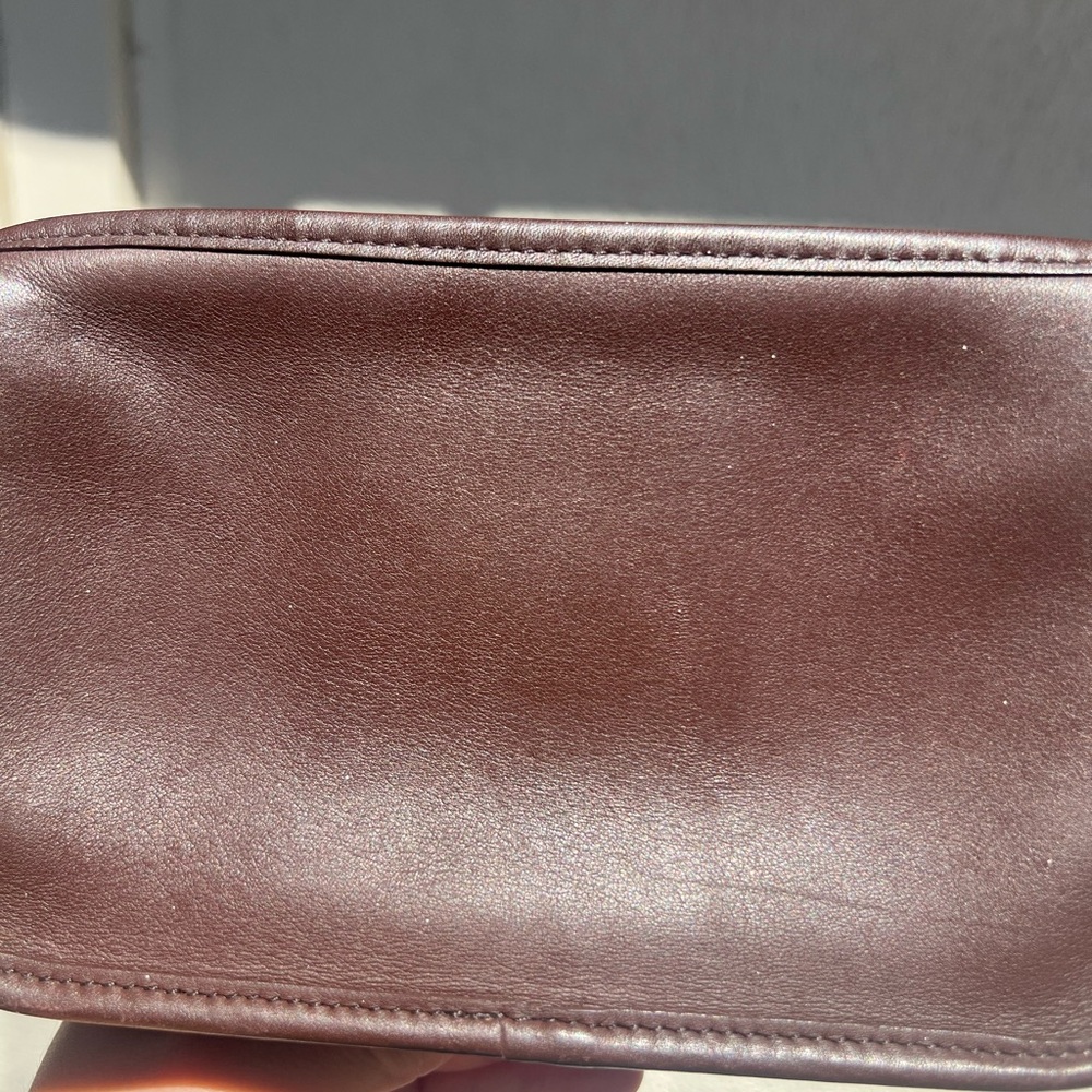 Coach Vintage Chunk Case Leather Cosmetic Bag 7165 - Picture 6 of 9